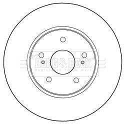 BORG & BECK Тормозной диск BBD5285